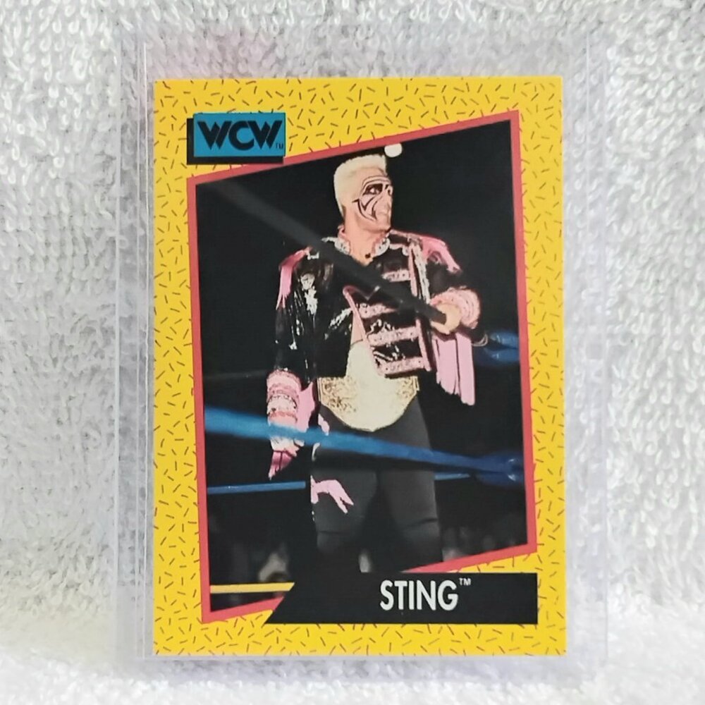 5/$20 Excellent 1991 Impel Sting WCW Wrestling Card 4!!